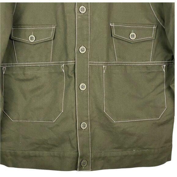 Atelier new Regime Men's Army Green Shirt Jacket US M - Picture 5 of 13